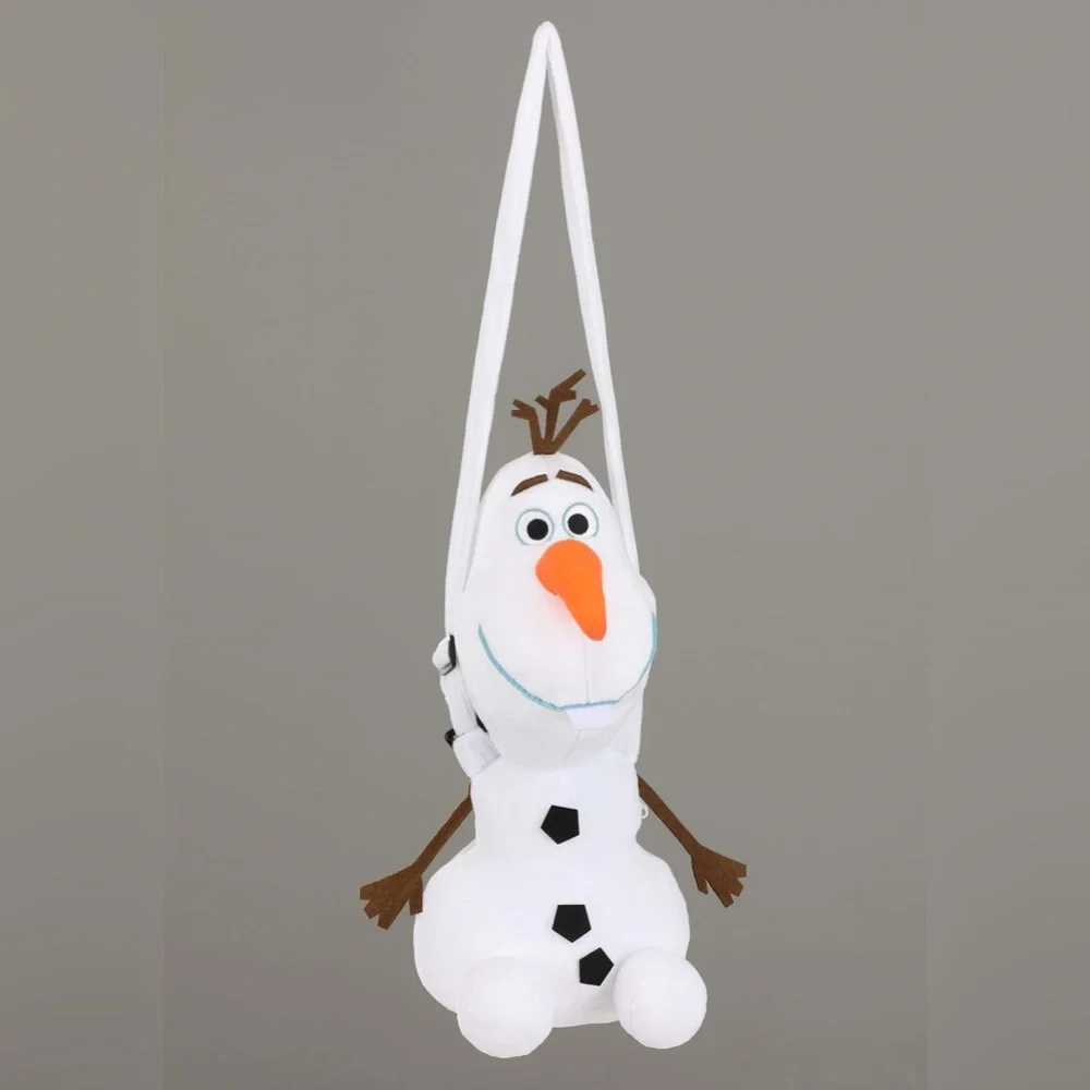 Disney Frozen Olaf Costume Bag - Plush Stuffed Figure with Zipper and Strap